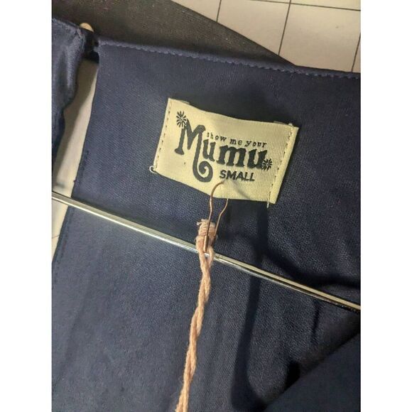 NWT Show Me Your Mumu Navy Emily Maxi Dress Weddings S Small 4 6 - Picture 6 of 10